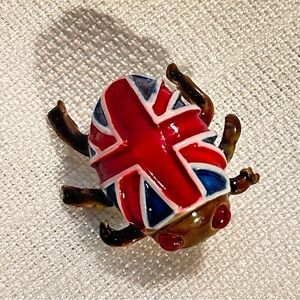 Union Jack Beetle Brooch